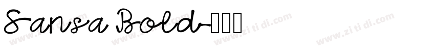 Sansa Bold字体转换